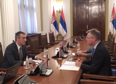 31. avgust 2022. godina - Sastanak predsednika Narodne skupštine dr Vladimira Orlića sa ambasadorom Republike Slovenije Damjanom Bergantom